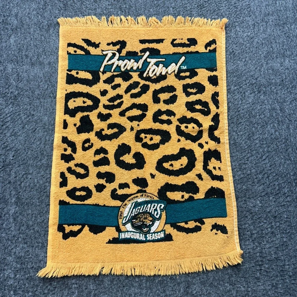Jacksonville Jaguars Inaugural Prowl Towel NFL Promo‎ Vintage 1995 Mcarthur